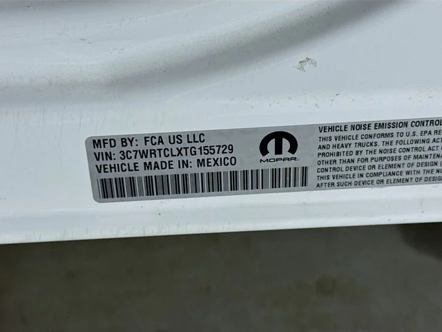 New 2026 Bright White Clear-Coat Exterior Paint RAM TRADESMAN image 30