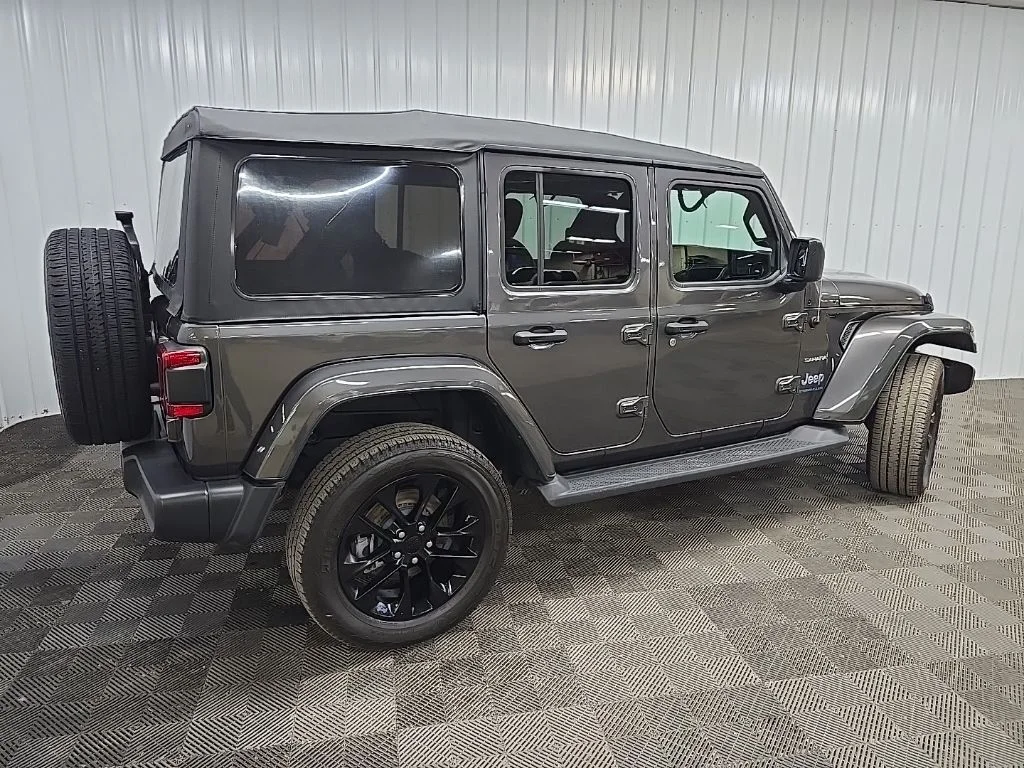 Used 2023 Gray Jeep Sahara 4xe image 3