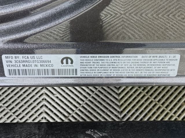 New 2026 Granite Crystal Metallic Clear-Coat Exterior Paint RAM Tradesman image 30