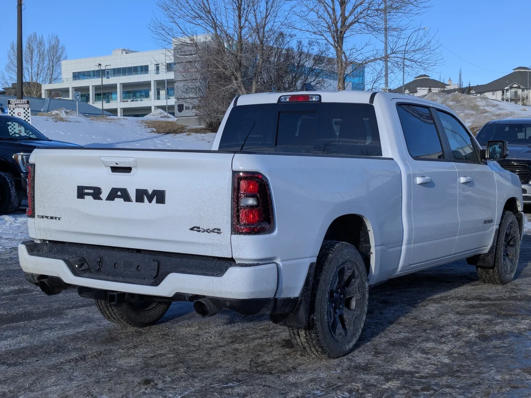 New 2026 White RAM Sport - - 64 Box - Panoramic Sunroof - Sport Performance Hood - Hurricane Turbo & More! image 8