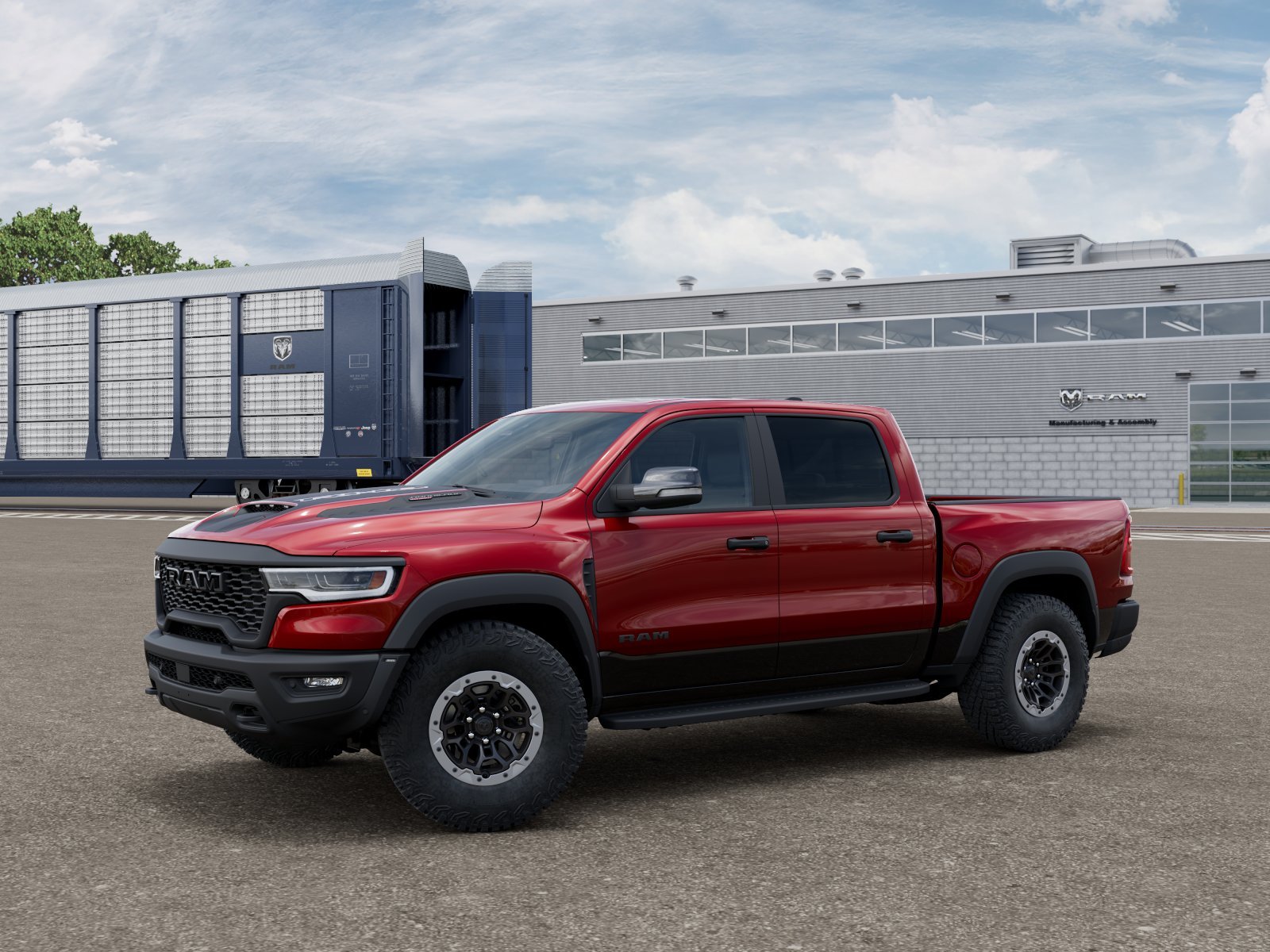 New 2026 Molten Red Pearl-Coat Exterior Paint RAM RHO image 1