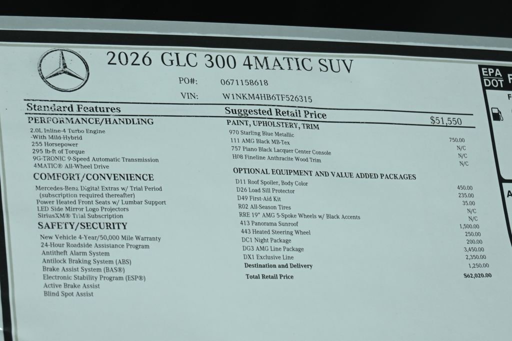 Used 2026 Starling Blue Metallic Mercedes-Benz GLC 300 image 29