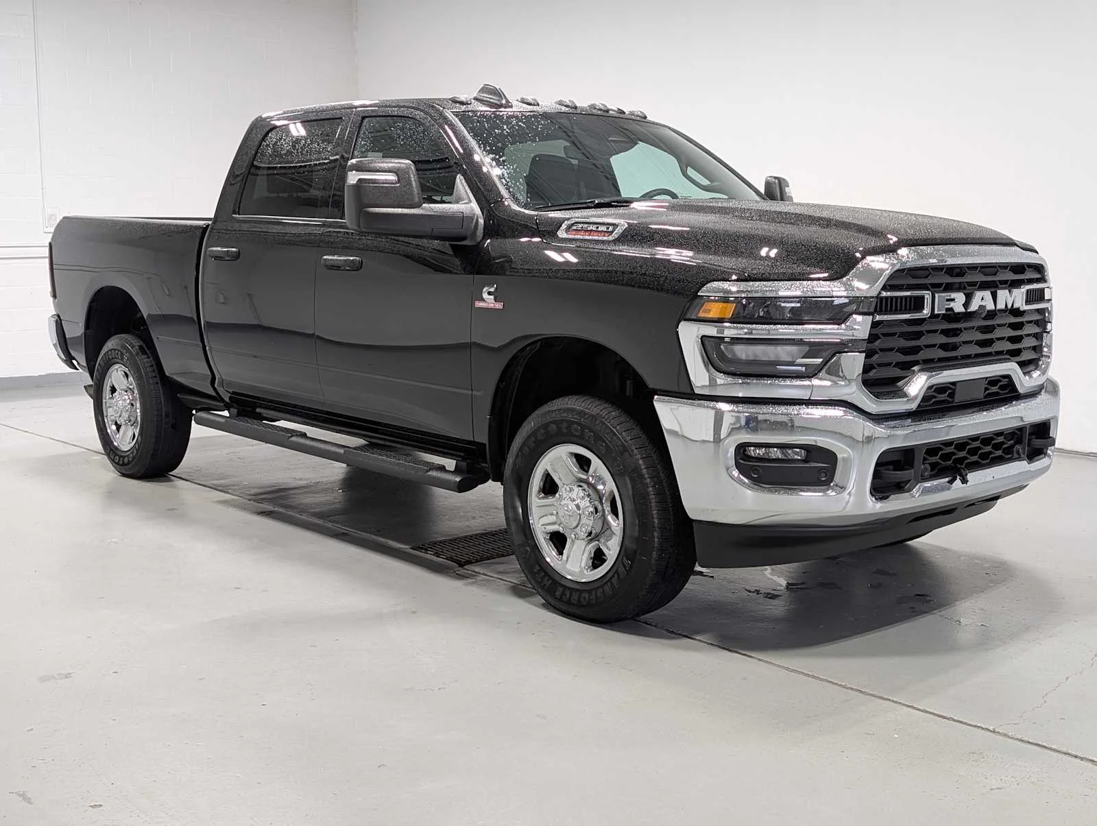 Used 2025 Diamond Black Crystal Pearlcoat Ram Tradesman image 3