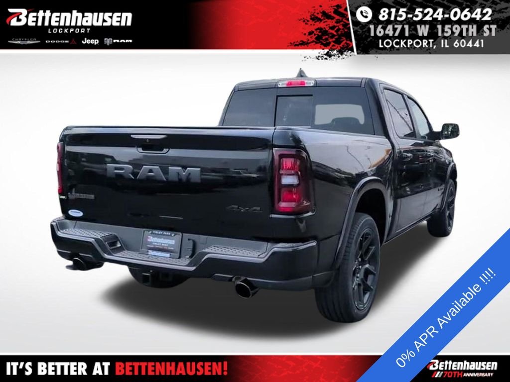 New 2026 Diamond Black Crystal Pearl-Coat Exterior Paint RAM Laramie image 6
