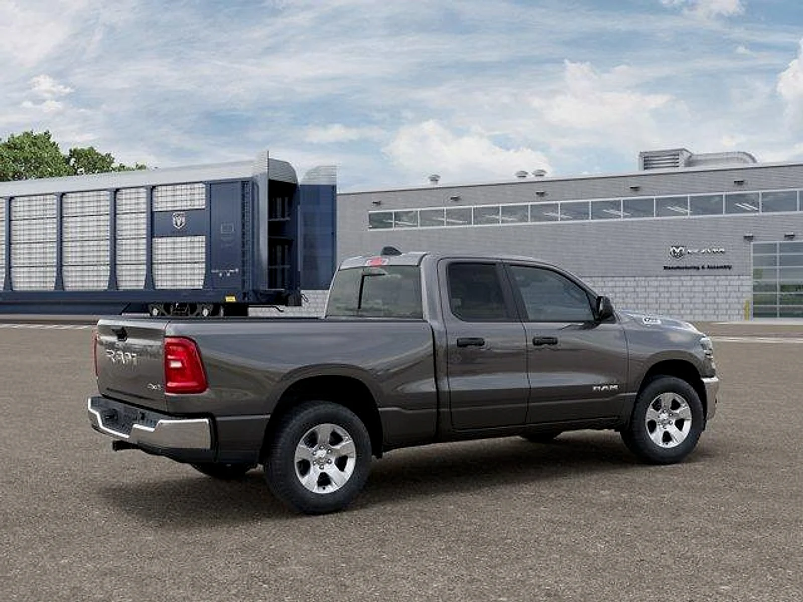 New 2026 Granite Crystal Metallic Clear-Coat Exterior Paint RAM Tradesman Quad Cab 4x4 6