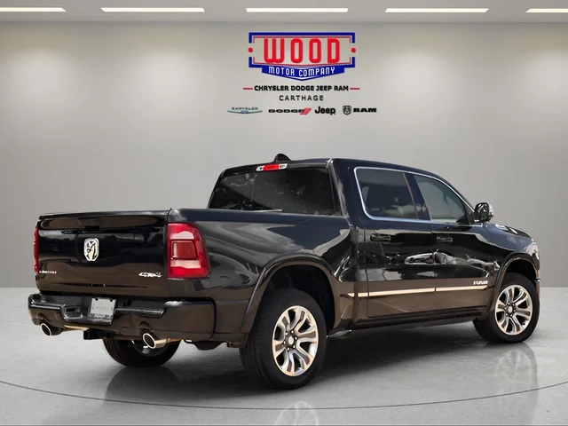 Used 2023 Diamond Black Crystal Pearlcoat Ram Limited image 2