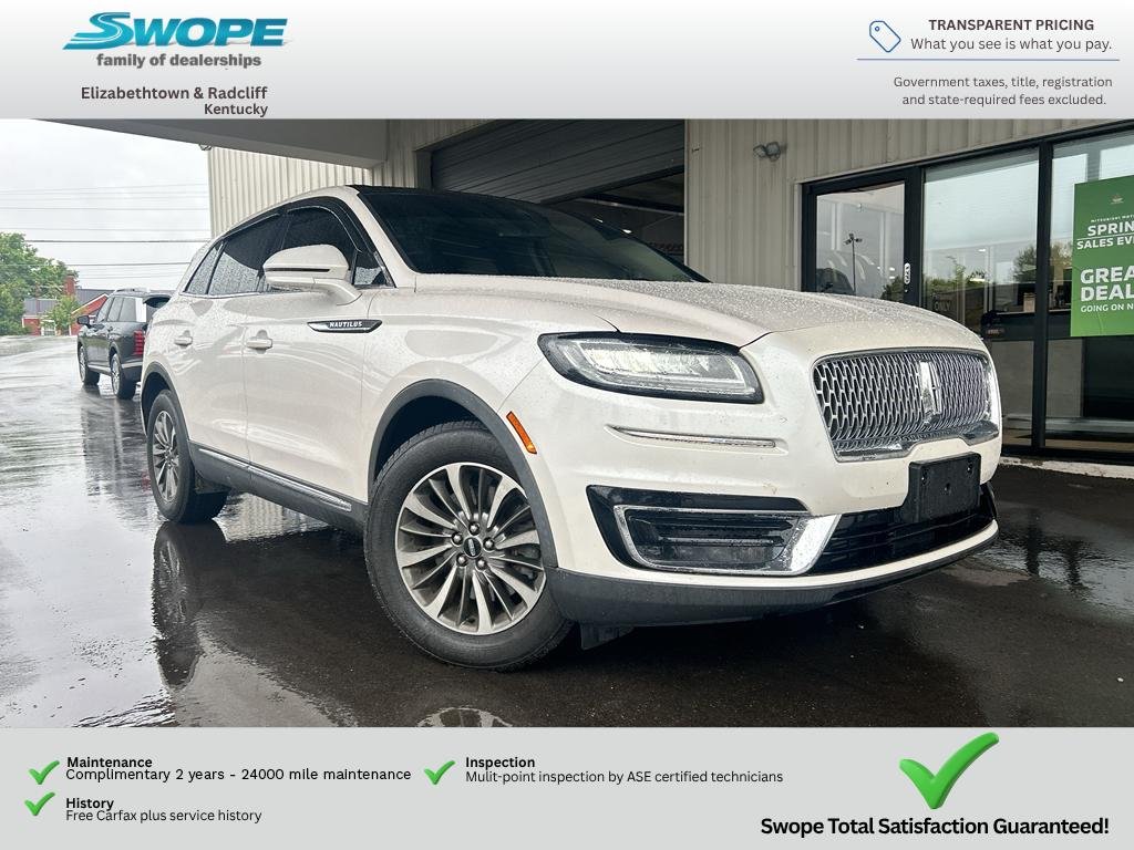 Used 2019 White Platinum Metallic Tri-Coat Lincoln Select image 1