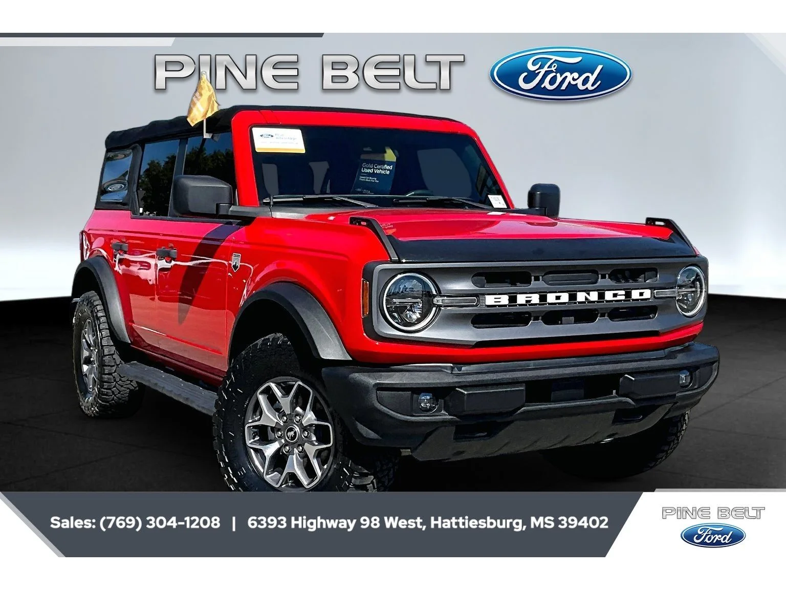 Used 2021 Race Red Ford Big Bend image 1
