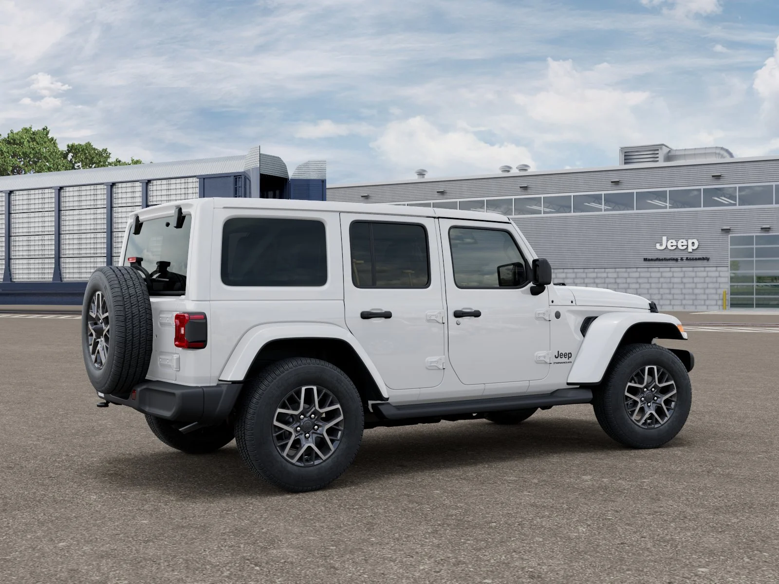 New 2026 Bright White Clear-Coat Exterior Paint Jeep Sahara image 2