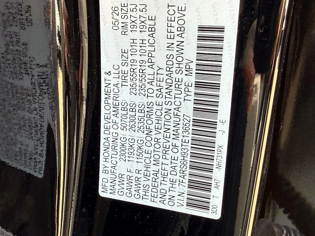 Certified Used 2026 Crystal Black Pearl Honda Sport Touring image 29