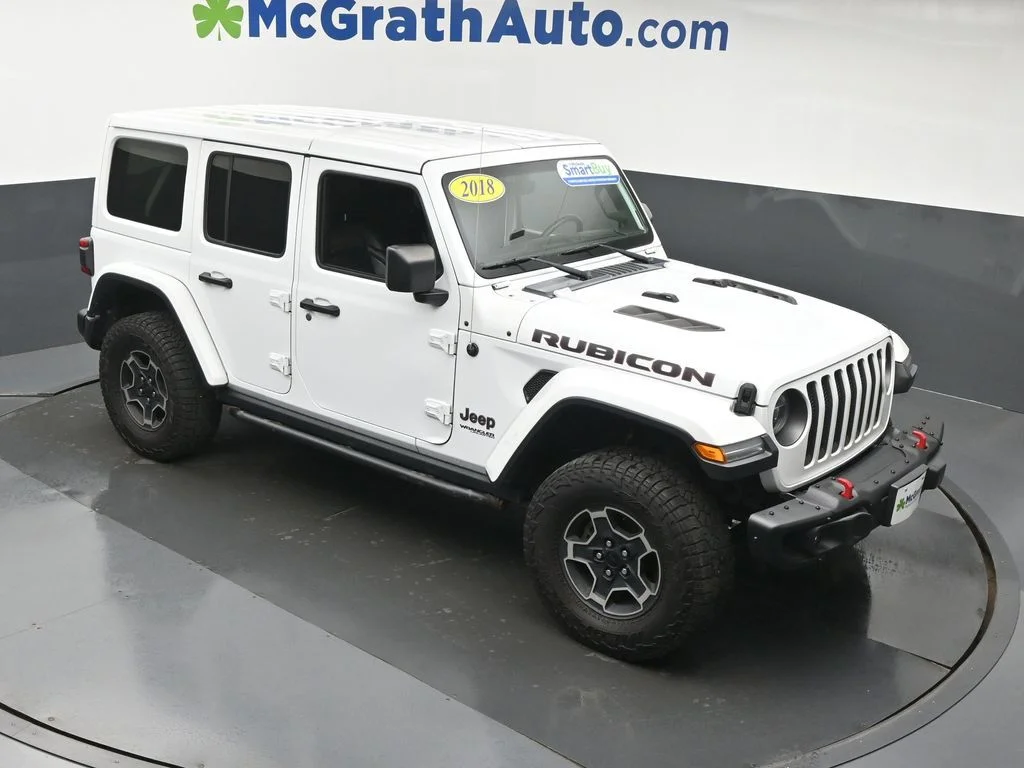 Used 2018 White Jeep Unlimited Rubicon image 3