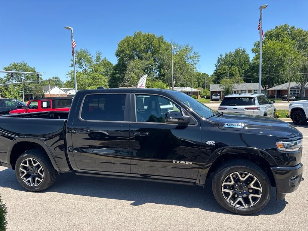 New 2026 Diamond Black Crystal Pearl-Coat Exterior Paint RAM Laramie image 2