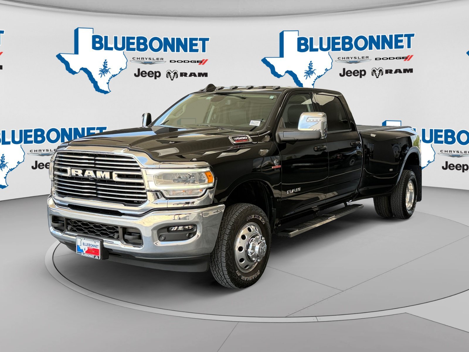 Certified Used 2024 Diamond Black Crystal Pearlcoat Ram Laramie image 1