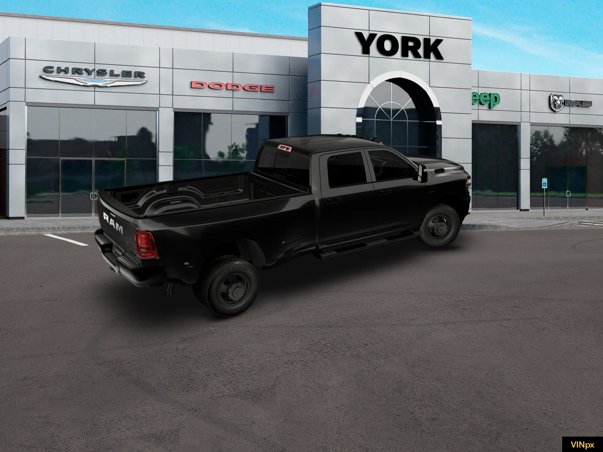 New 2027 Diamond Black Crystal Pearl-Coat Exterior Paint RAM Tradesman image 8
