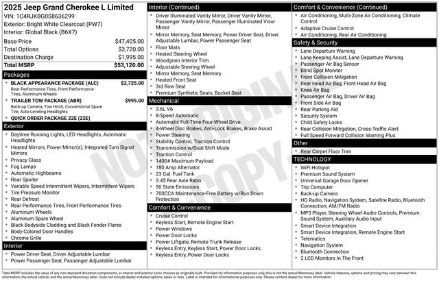 Used 2025 White Jeep Limited image 2