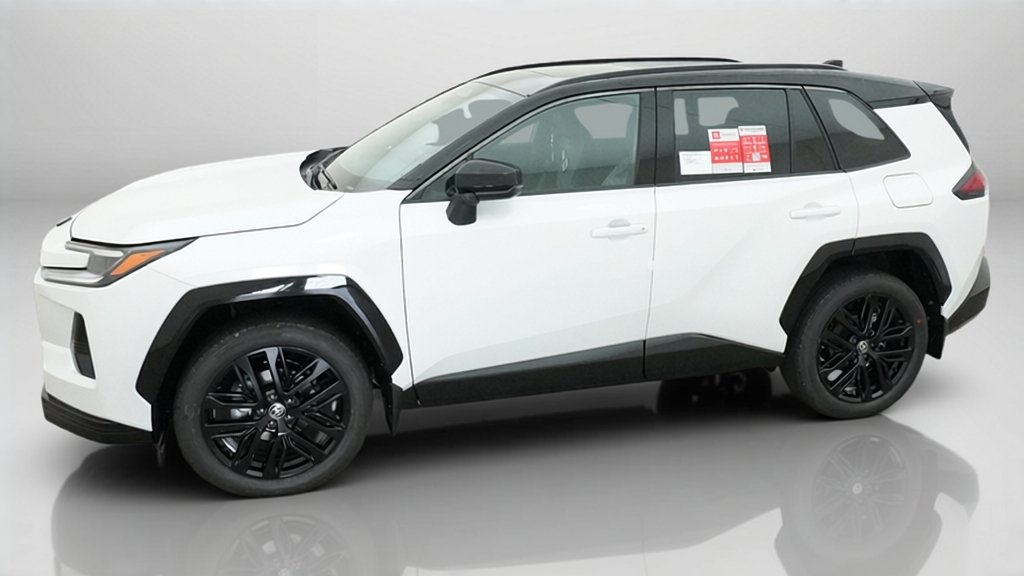 New 2026 Wind Chill Pearl with Midnight Black Metallic roof Toyota XSE image 3