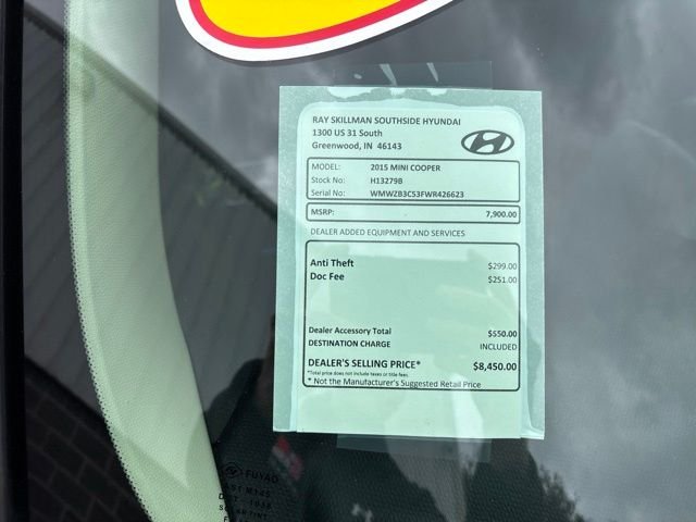Used 2015 MINI Countryman Countryman with VIN WMWZB3C53FWR42623 for sale in Greenwood, IN