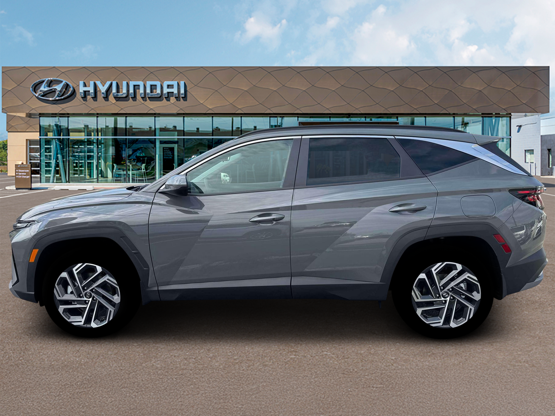 New 2026 Hampton Gray Hyundai SEL Plus AWD image 3