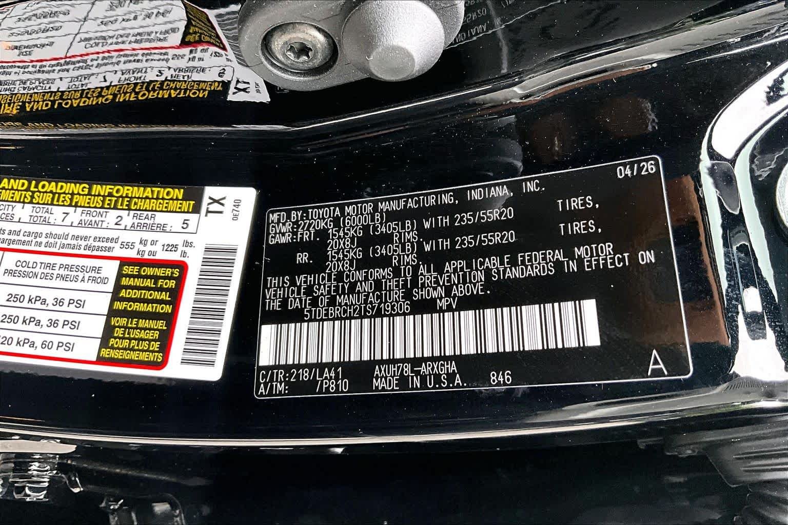 Used 2026 Midnight Black Metallic Toyota Hybrid Platinum image 37