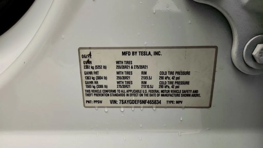 Used 2022 Pearl White Multi-Coat Tesla Performance AWD image 23