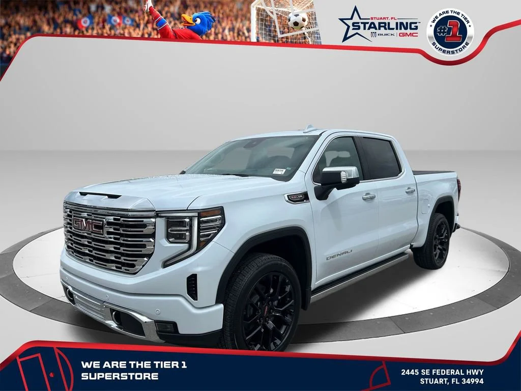 New 2026 Glacier White Tricoat GMC Denali image 1