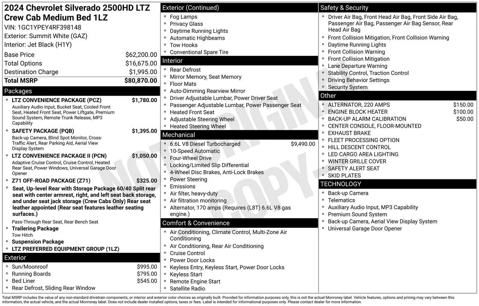 Used 2024 Summit White Chevrolet LTZ image 15
