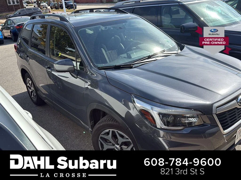 Used 2021 Magnetite Gray Metallic Subaru Premium image 1