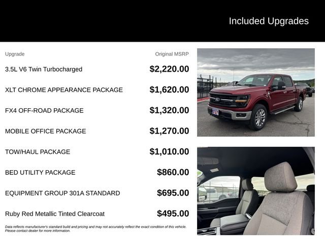 New 2026 Ruby Red Metallic Tinted Clearcoat Ford XLT image 5