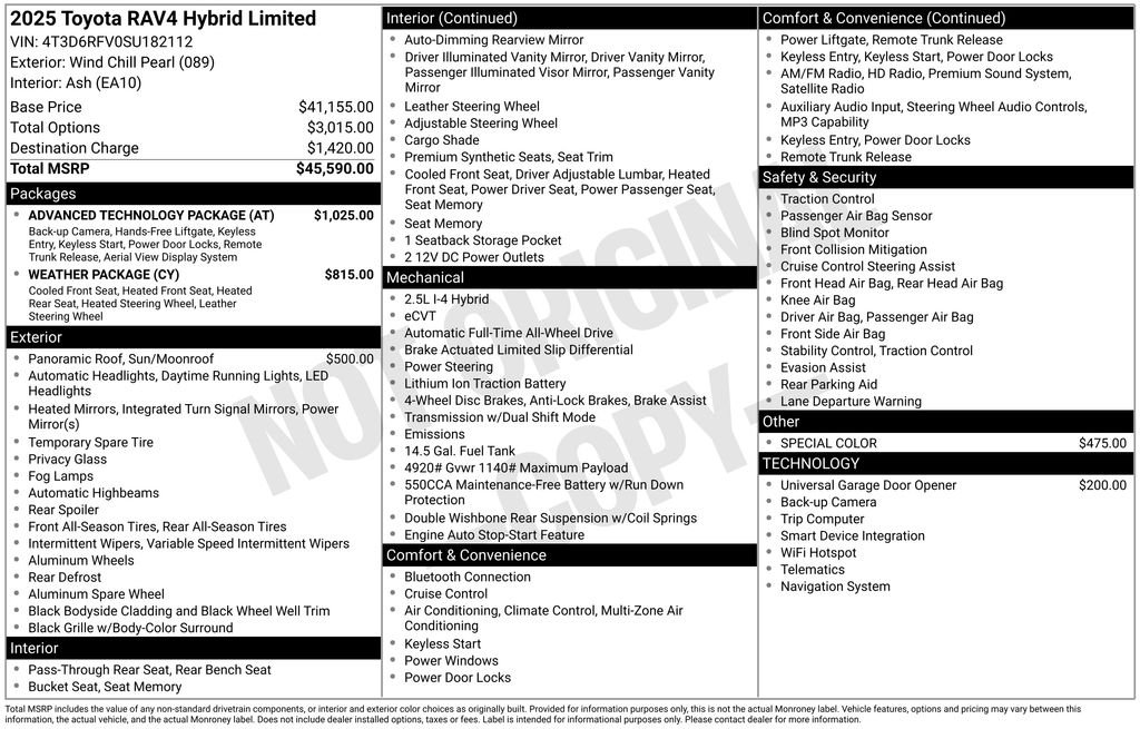 Used 2025 White Toyota Limited image 7