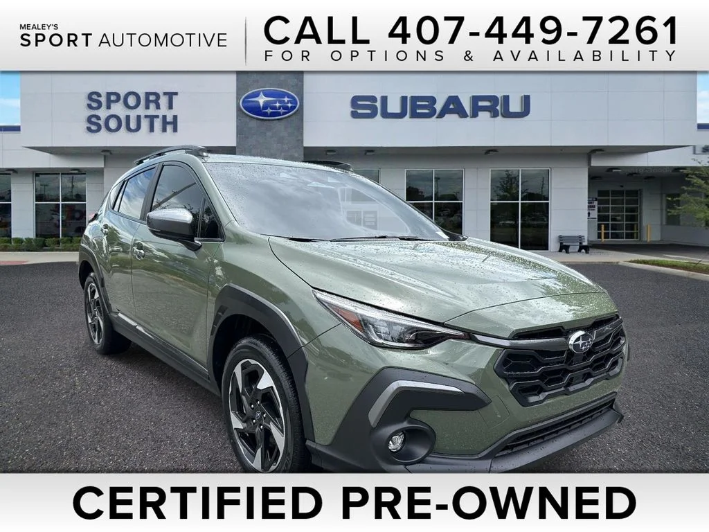 Certified Used 2025 Green Subaru Limited image 1