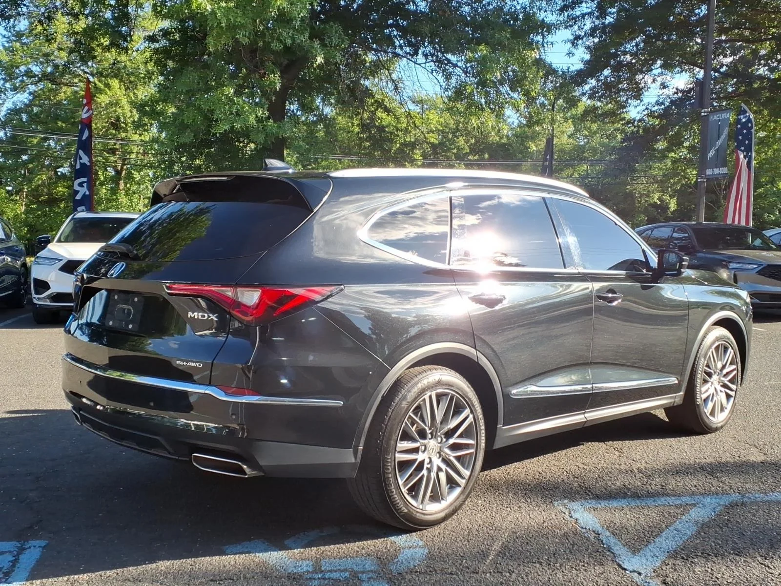 Used 2024 Phantom Violet Pearl Acura SH-AWD ADVANCE image 4