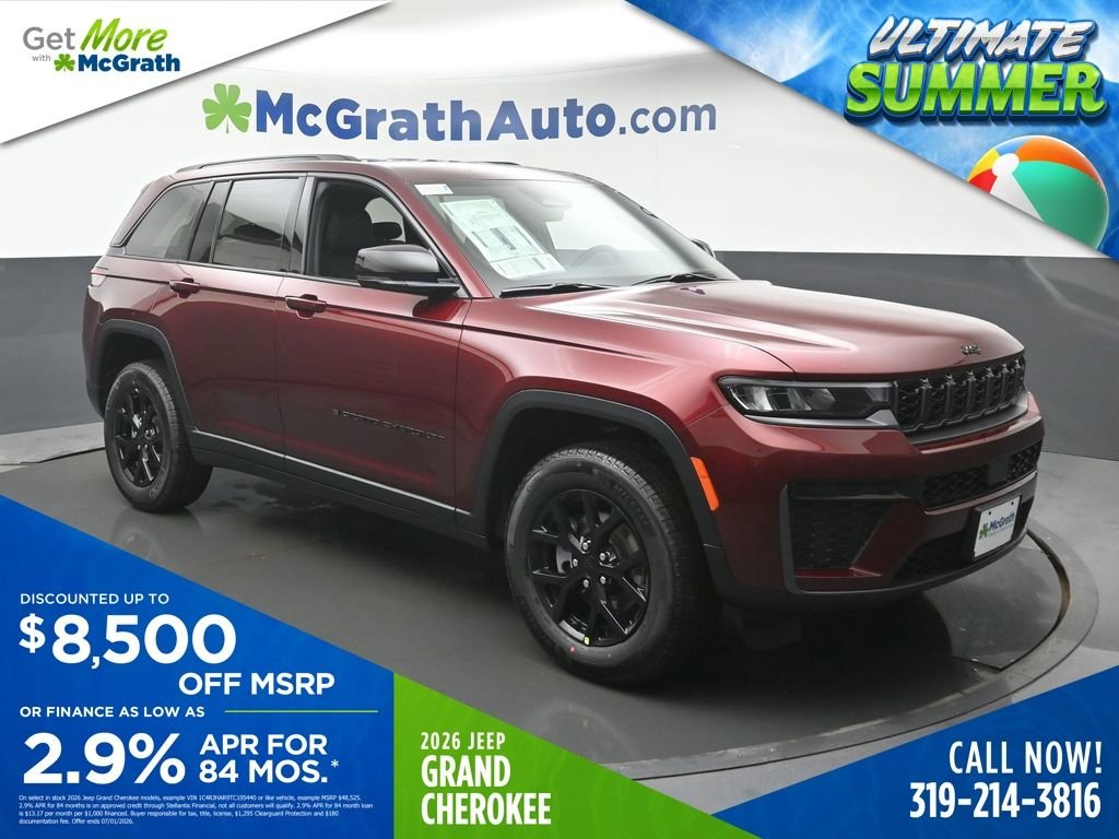 New 2026 Velvet Red Pearl-Coat Exterior Paint Jeep Laredo Altitude image 1