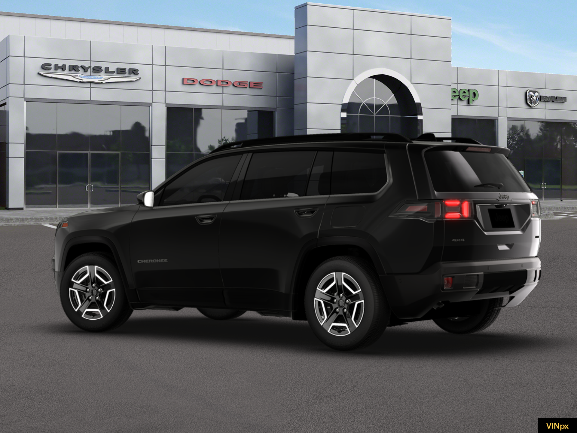New 2026 Diamond Black Crystal Pearl-Coat Exterior Paint Jeep  image 4