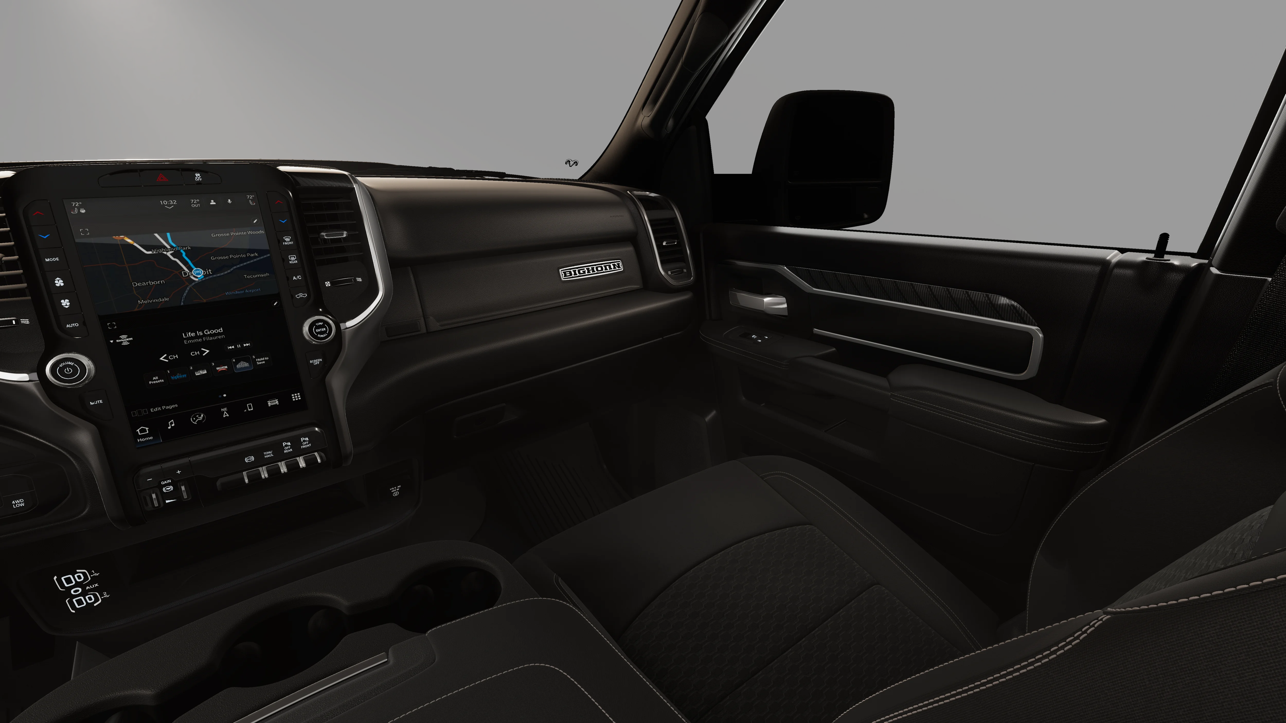 New 2026 Diamond Black Crystal Pearl-Coat Exterior Paint RAM BIG HORN image 19