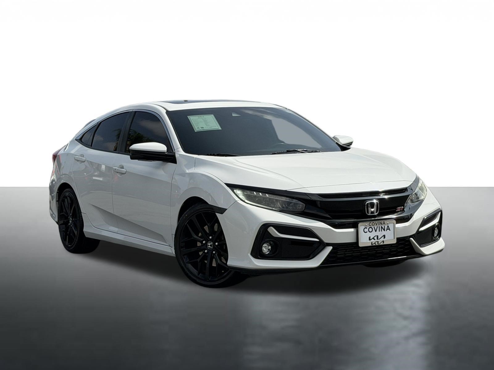 Used 2020 Platinum White Pearl Honda Si image 1
