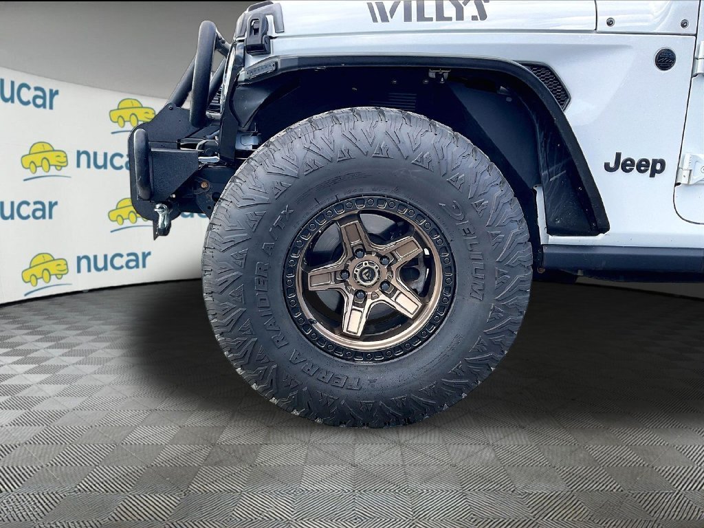 Used 2021 Bright White Clearcoat Jeep Unlimited Willys image 7