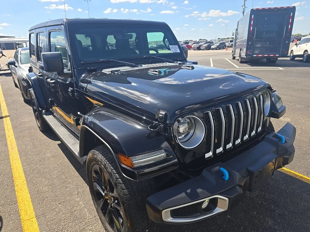 Used 2023 Black Jeep Sahara 4xe image 3