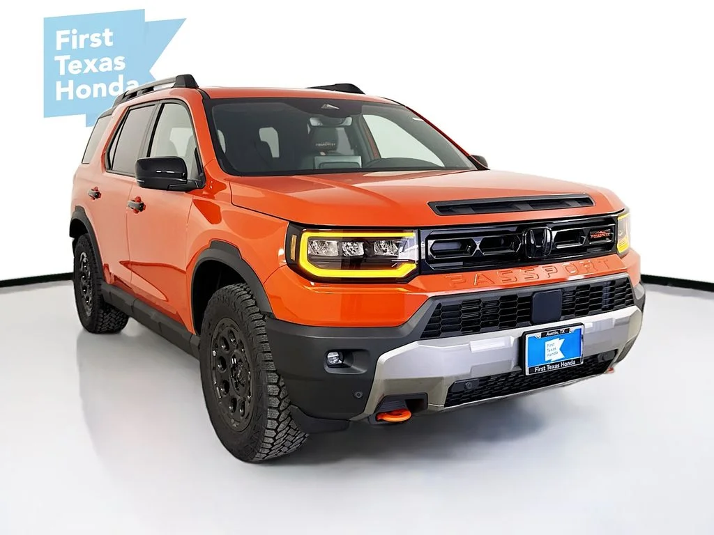 New 2026 Sunset Orange Honda TrailSport Blackout image 1