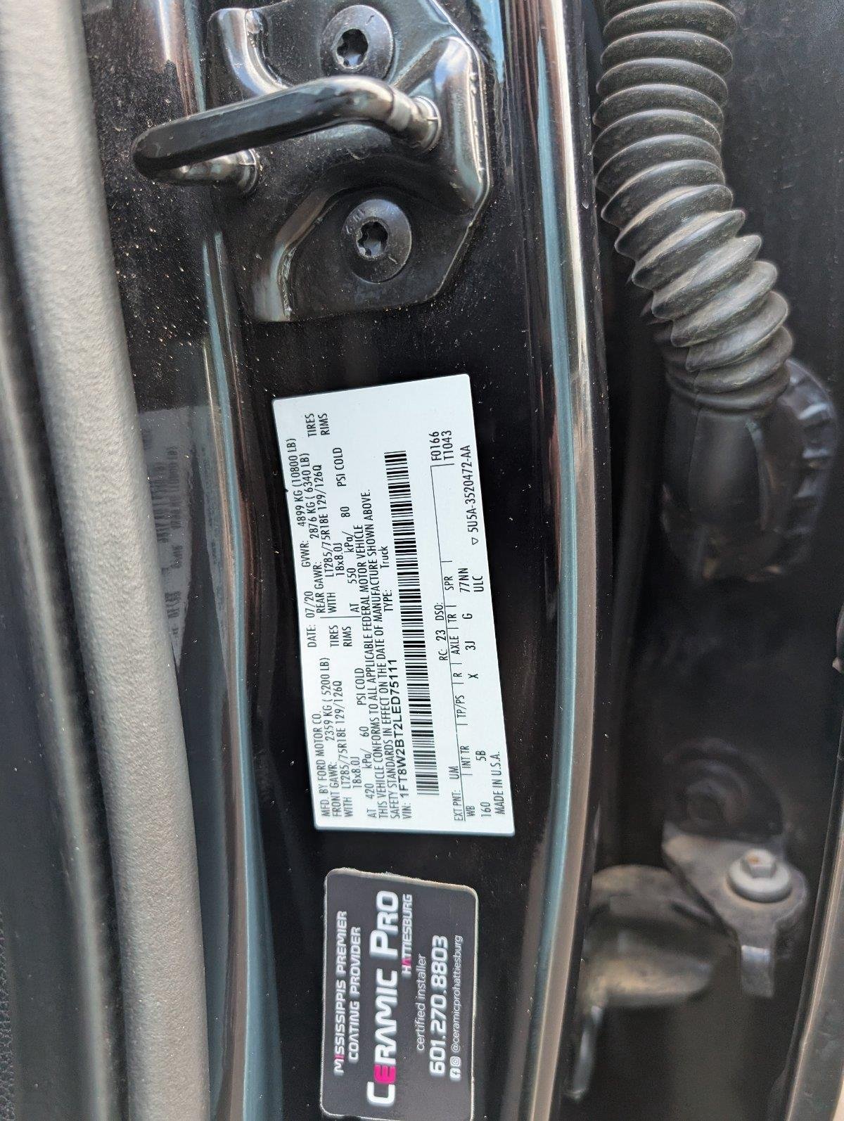 Used 2020 Agate Black Ford Lariat image 15