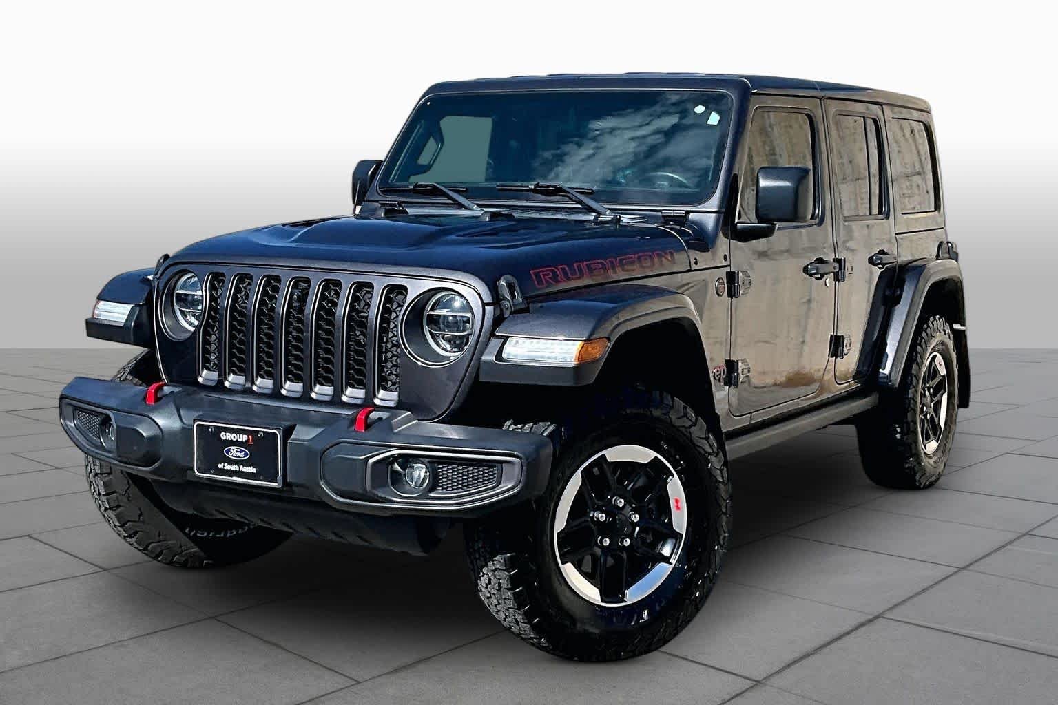 Used 2021 Granite Crystal Clearcoat Metallic Jeep Unlimited Rubicon image 34