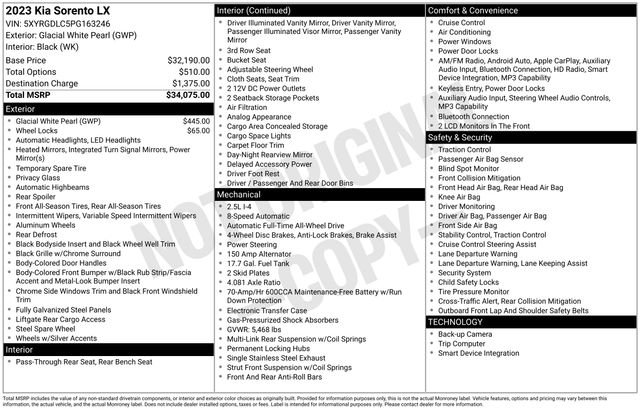 Used 2023 White Kia LX image 4