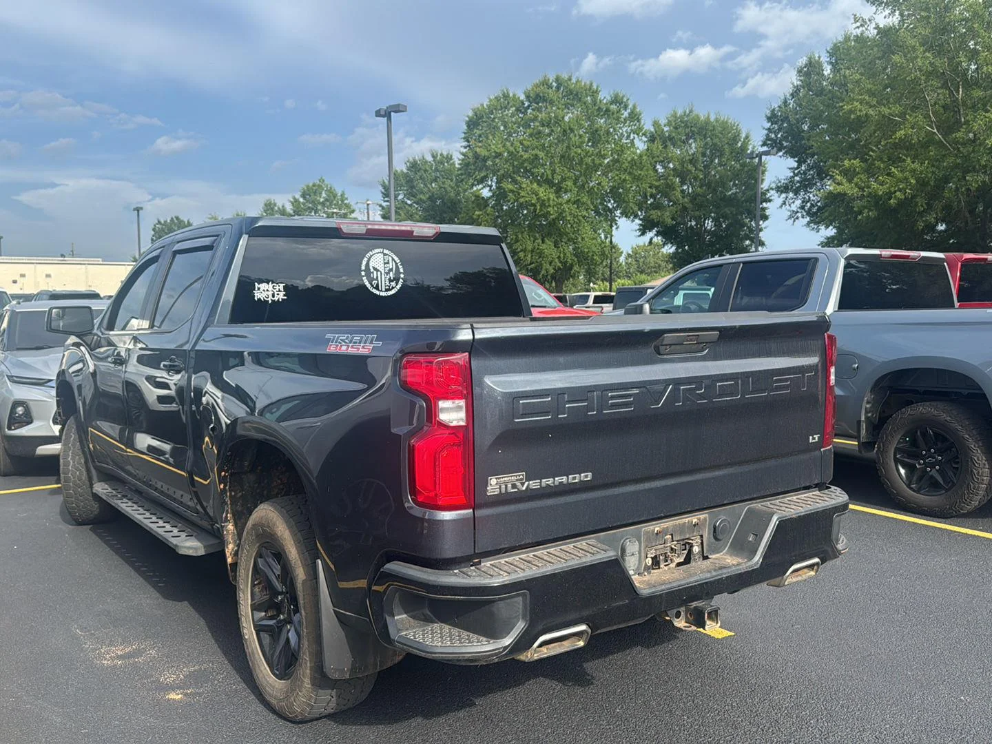 Used 2021 SHADOW GRAY METALLIC Chevrolet LT Trail Boss image 16