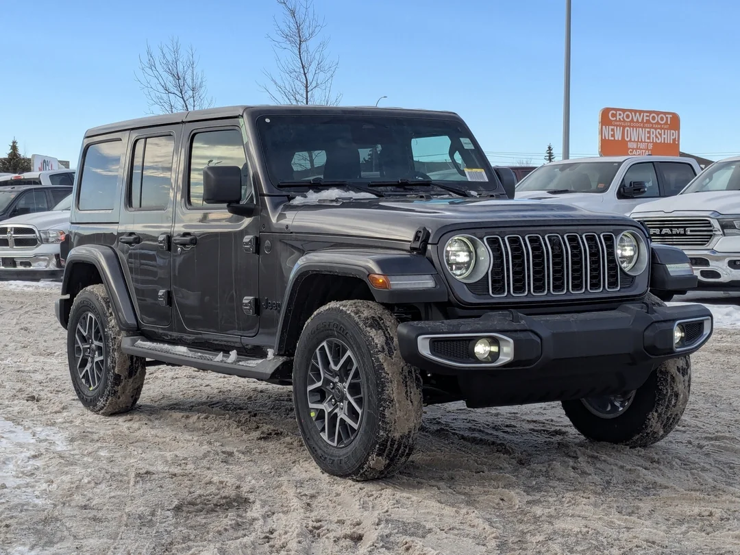 New 2026 Grey Jeep Sahara - - 4x4 - McKinley Leather - Body-Color Top - Alpine Audio - Remote Start & More! image 2