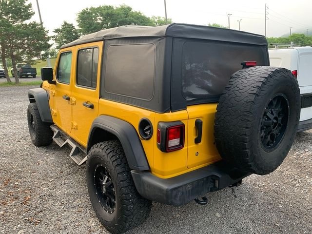 Used 2018 Yellow Jeep Unlimited Sport image 3