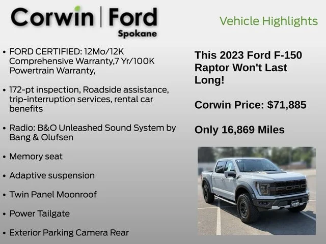 Used 2023 Avalanche Ford Raptor image 7