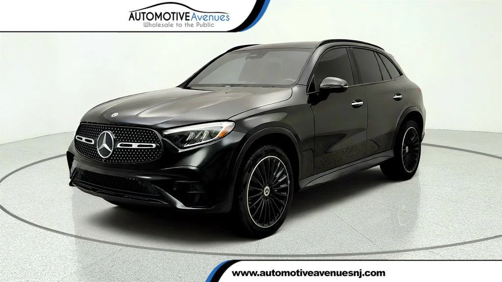Used 2023 Black Mercedes-Benz GLC 300 4MATIC SUV w/ AMG® Line & Exclusive Trim Pkg image 1
