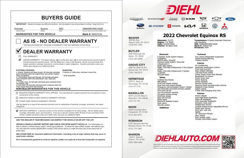 Used 2022 White Chevrolet RS image 41