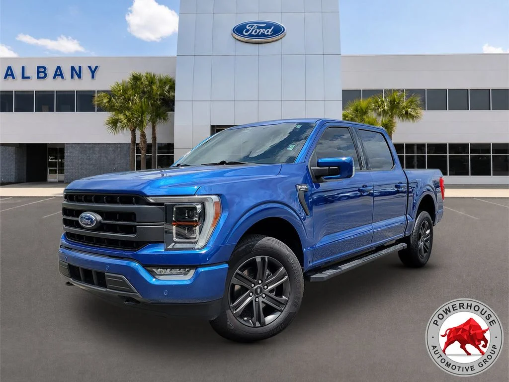 Used 2022 Blue Ford Lariat image 1