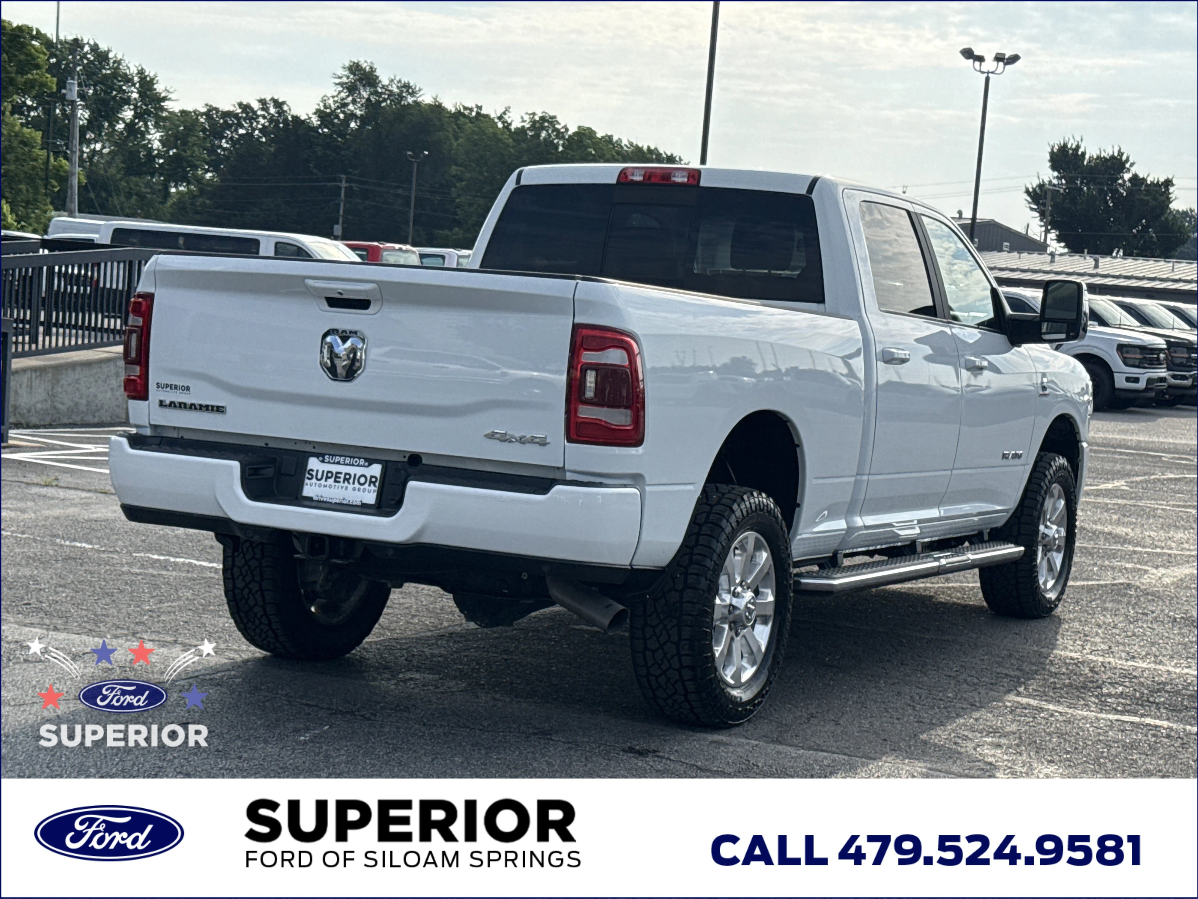 Used 2023 Bright White Clearcoat Ram Laramie 4WD image 3