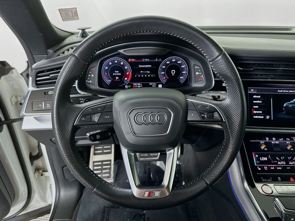 Used 2020 Glacier White Metallic Audi 4.0T Prestige image 12